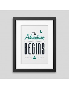 The adventure begins Framed poster