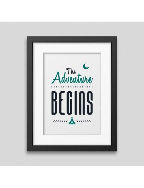 The adventure begins Framed poster